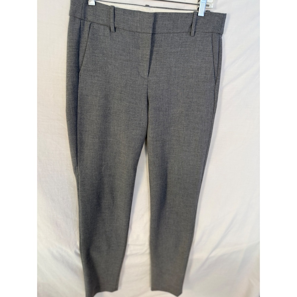 J.Crew Cameron Slim Crop Pant Heather Gray Trousers Size 8T Tall Workwear Slacks
